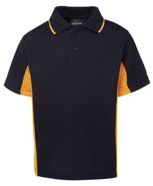 PODIUM KIDS CONTRAST POLO Navy/Gold 10
