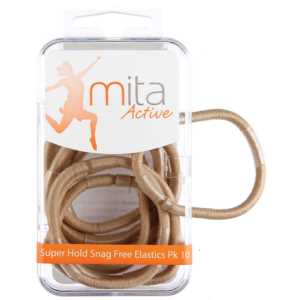 Super Hold Snag Free Elastics 10 Pack Beige