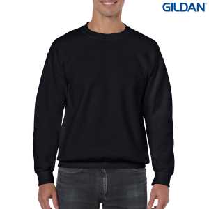 Gildan Heavy Blend Adult Crewneck Sweatshirt Black 2XL