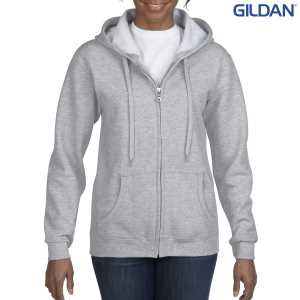 Gildan Heavy Blend Ladies Full Zip Hooded Sweatshirt Sport G