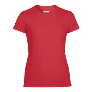 Gildan Performance Ladies TShirt Red 2XL