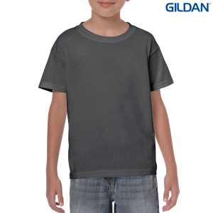 Gildan Heavy Cotton Youth TShirt Dark Heather L