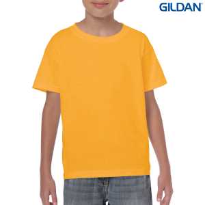 Gildan Heavy Cotton Youth TShirt Gold L
