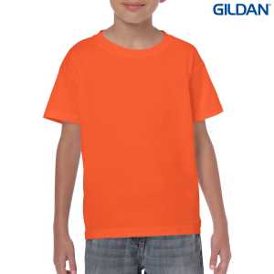 Gildan Heavy Cotton Youth TShirt Orange L