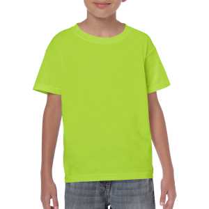 Gildan Heavy Cotton Youth TShirt Safety Green L