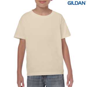 Gildan Heavy Cotton Youth TShirt Sand L