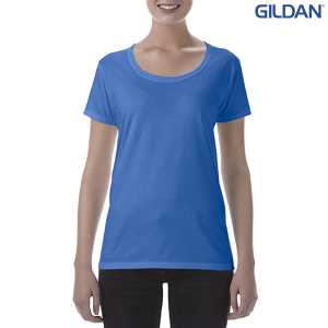 Gildan Softstyle Ladies Deep Scoop TShirt Royal 2XL