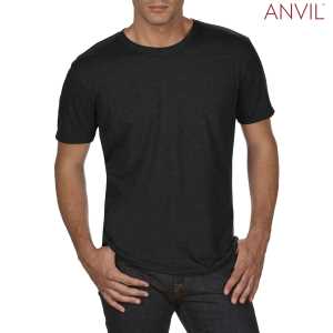 Anvil Adults Tri Blend TShirt Black 2XL