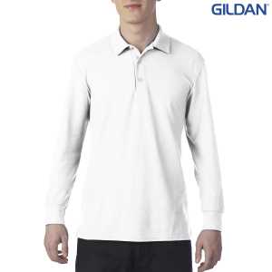 Adult Double Pique Long Sleeve Sport Shirt