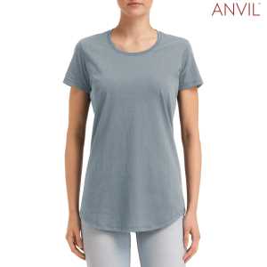 Anvil Ladies Urban TShirt Stone Blue 2XL