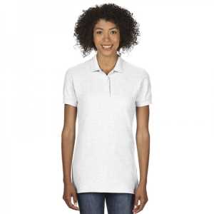 Ladies 1 Cotton Dbl PiquePolo White 2XL