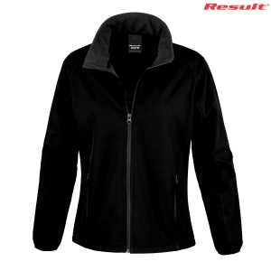 Result Ladies Printable Softshell Jacket Black 2XL