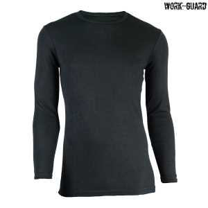 Workguard Adult Longsleeve Round Neck Thermal Black 2XL
