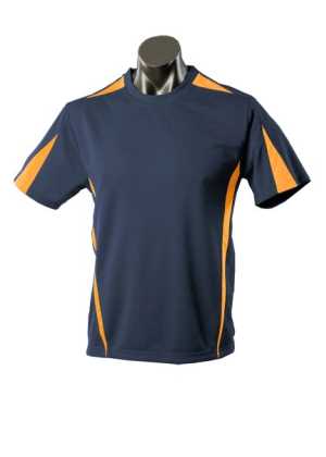 Mens Eureka Tee Navy/Gold 5XL