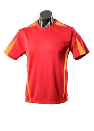 Mens Eureka Tee Red/Gold XL