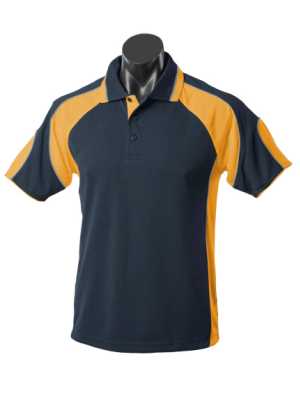Mens Murray Polo Navy/Gold/Ashe 2XL