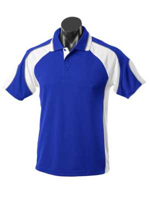 Murray Mens Polos Royal/White 2XL