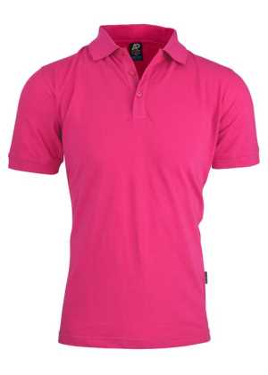 Claremont Mens Polos Pink 2XL