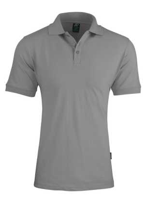 Claremont Mens Polos Silver 2XL
