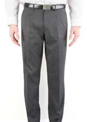 Mens Pleated Pant Charcoal 102