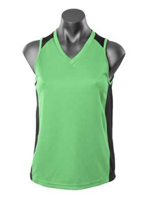 Premier Lady Singlets Apple/Black 10