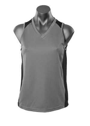 Premier Lady Singlets Apple/Black 8