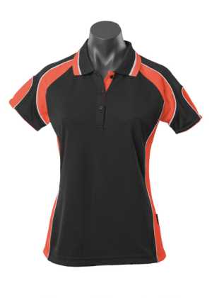 Murray Lady Polos Black/Orange 10