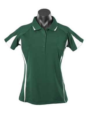 Ladies Eureka Polo Bottle/White/Ashe 10