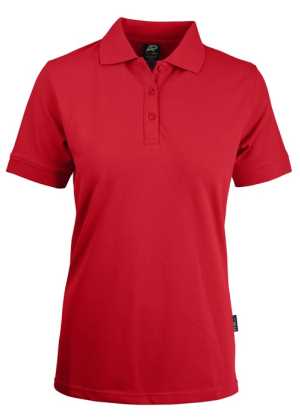 Claremont Lady Polos Red 10