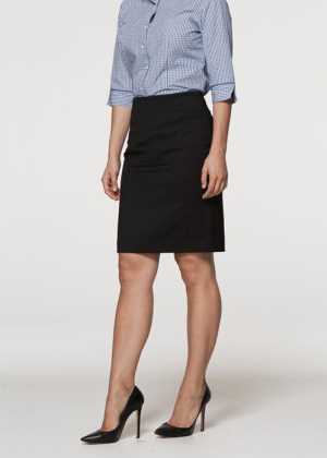 Ladies Knee Length Skirt Black 10