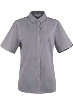 Toorak Lady Shirt Short Sleeve Black/White 10