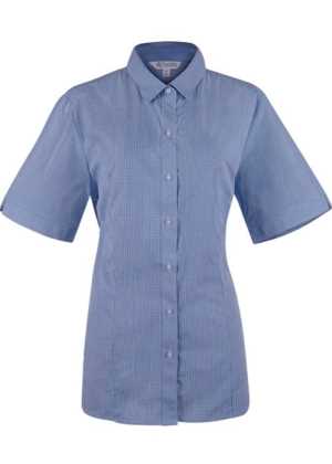 Toorak Lady Shirt Short Sleeve Navy/White 10