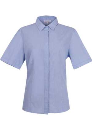 Grange Lady Shirt Short Sleeve Mid Blue 10