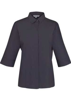 Ladies Grange MiTong Check 3/4 Sleeve Shirt