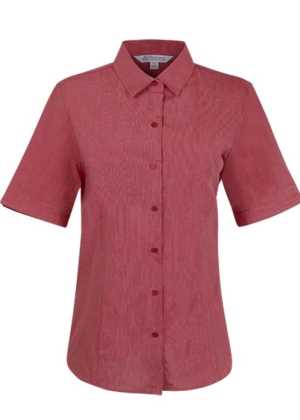 Belair Lady Shirt Short Sleeve Red 10