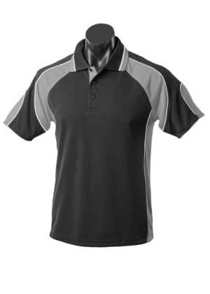 Murray Kids Polos Black/Ashe 10