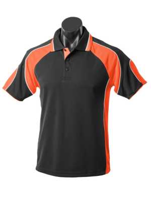 Murray Kids Polos Black/Orange 10
