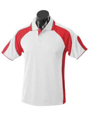 Kids Murray Polo White/Red/Ashe 10