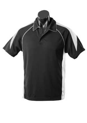 Premier Kids Polos Black/White 10