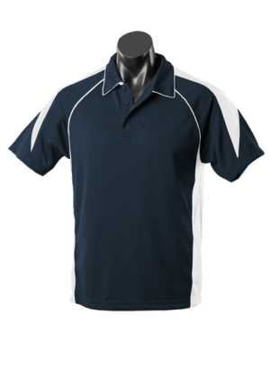 Premier Kids Polos Navy/White 10