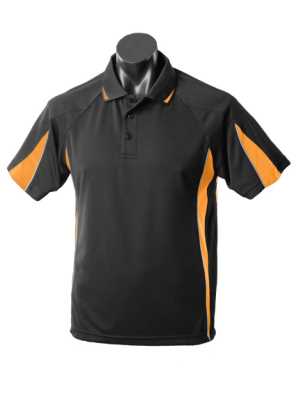 Eureka Kids Polo Black/Gold/Ashe 10