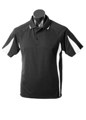 Eureka Kids Polo Black/White/Ashe 10