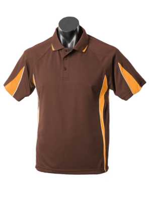 Eureka Kids Polo Chocolate/Gold/White 10
