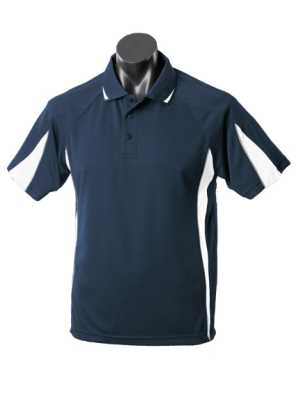 Eureka Kids Polos Navy/White 10