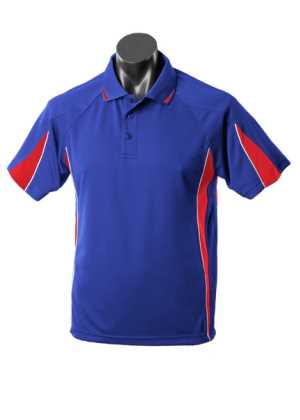 Eureka Kids Polos Royal/Red 10