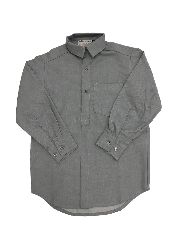 Boys Long Sleeve 1/2 Placket Shirt