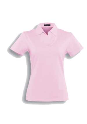 Ladies' Cotton Spandex Polo Pink 10