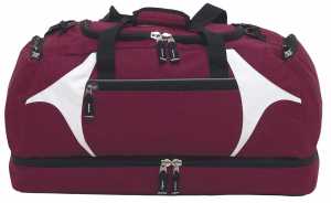 Spliced Zenith Sports Bag Maroon/White 1SZ