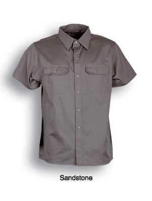 Unisex Adults Cotton Drill Work Shirt S/S