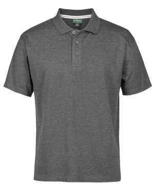 C OF C JERSEY POLO Charcoal Marle 2XS